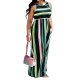 Women go out basic, chic cotton Slim tight dress, striped print